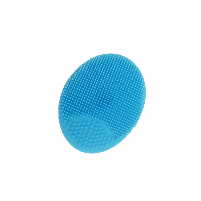 Силиконовая мочалка для купания новорожденных голубая, в пак. 7*8см, ТМ MEGAZayka