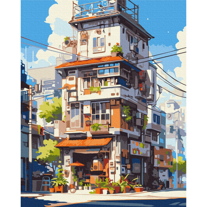 Картина по номерам «Токийские апартаменты», в термопакете 40*50см, ТМ Brushme, Украина
