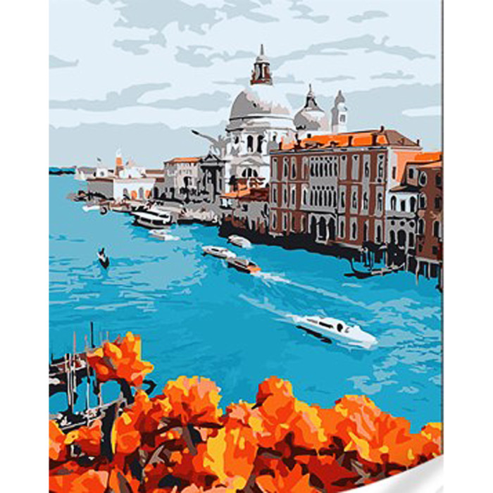 Картина по номерам Венеция – город на воде размером 30х40см, термопакет, ТМ Стратег, Украина