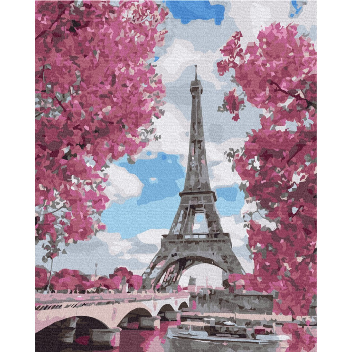 Картина по номерам Магнолия в Париже 40х50см, термопакет, ТМ Brushme, Украина