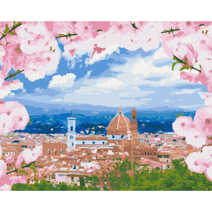 Картина по номерам «Флоренция в цвету», в термопакете 40*50см, ТМ Brushme, Украина