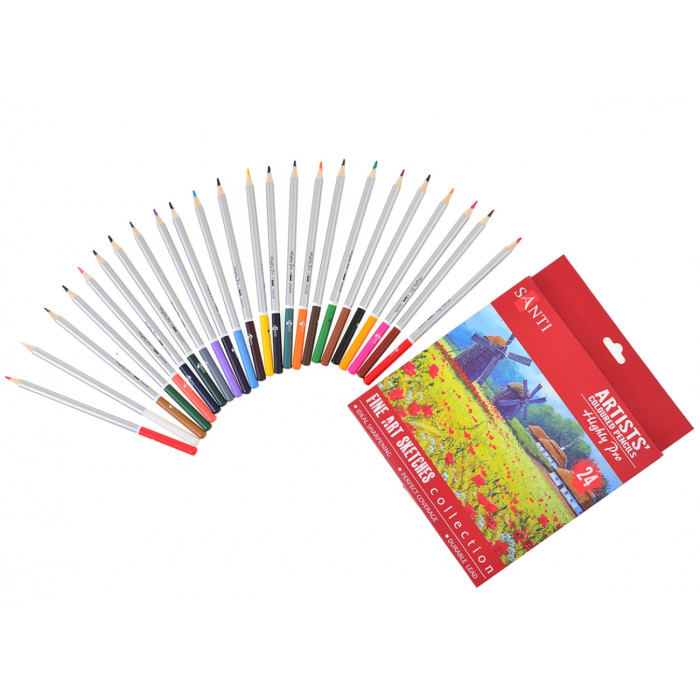 Набор художественных цветных карандашей 