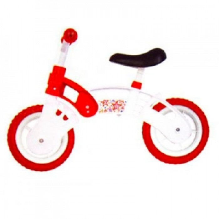 Велобег STAR BIKE, бело-красный, колеса 10