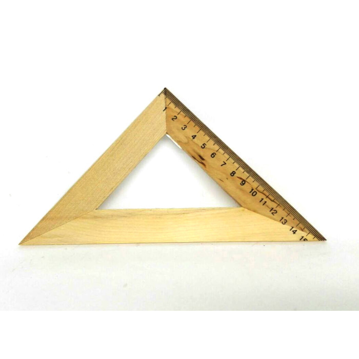 Треугольник деревянный 16см 60-90-30, ТМ Колорит, Украина