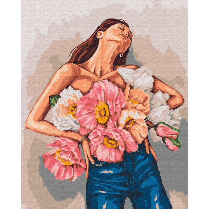 Картина по номерам Изящная весна Mykhailyshyna Daria 40х50см, термопакет, ТМ Brushme, Украина