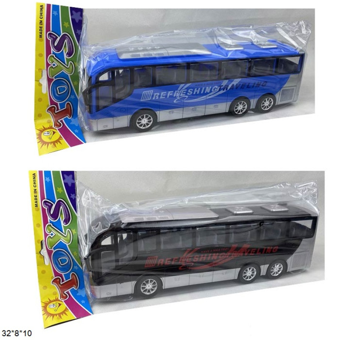 Автобус инерц., 2 цвета, пак. 32*8*10см (108шт)