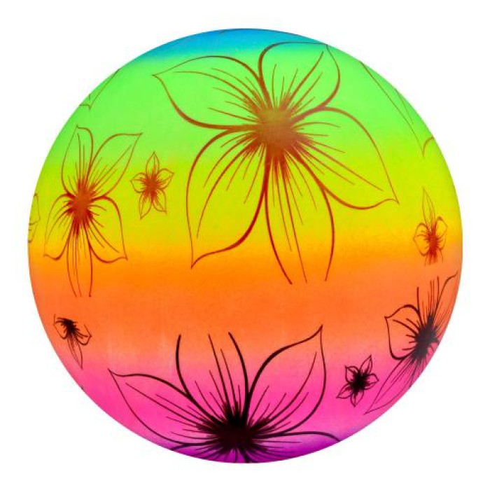 Мяч детский радуга, ЦЕНА ЗА УП. 10ШТ, ПВХ, 57-63г 2 вида  (240шт)