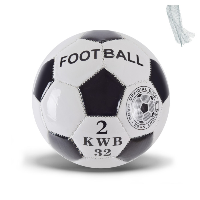Мяч футбол №2, PVC 100 гр, 1 цвет, сетка+иголка (200шт)