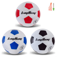 Мяч футбольный №5, резина, 420 грамм, MIX 3 цвета, сетка+игла (50шт)