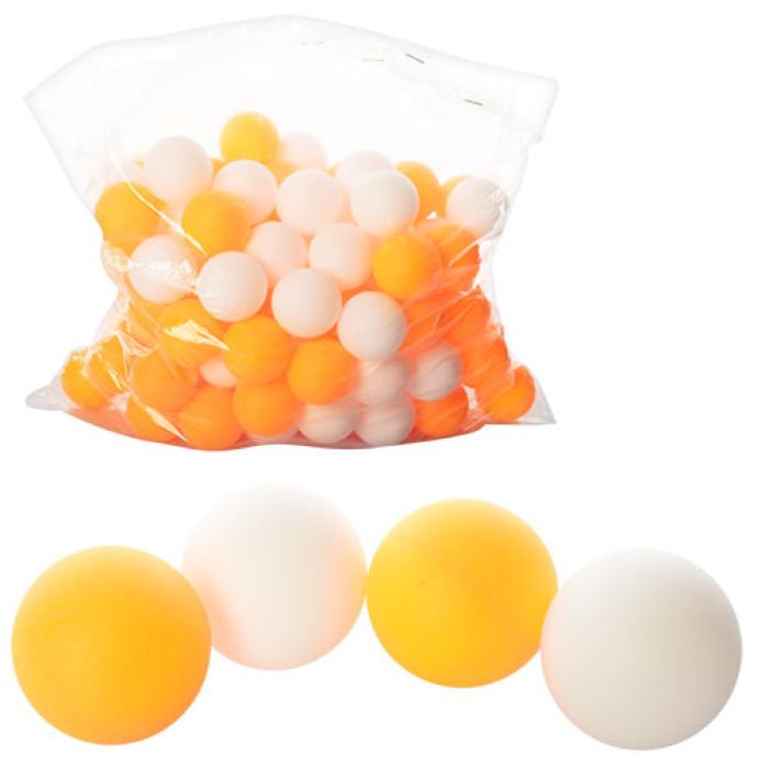 Теннисные шарики, 40мм, PP, шовный, 1 упаковка 144шт, 2 цвета, в пак. 33*27см (2880шт)