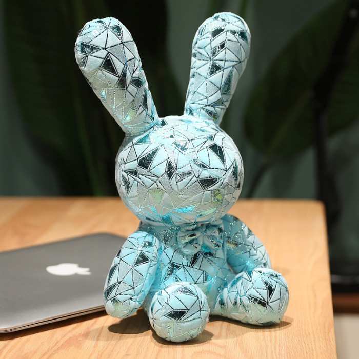 Мягкая игрушка Конфетный кролик, серебристо-голубой, 25см, ТМ Dreamtoys
