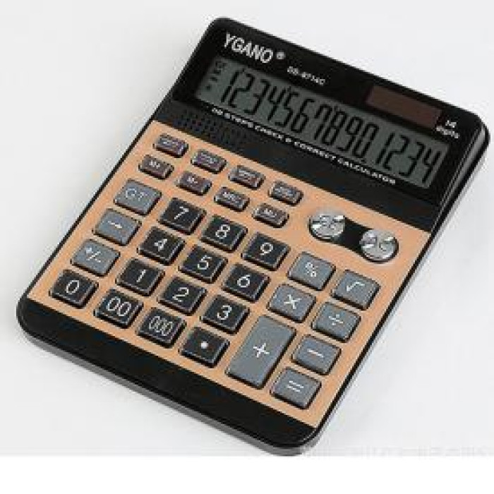 Калькулятор Ygano (14р) в кор.21*15*4,5см (60шт)