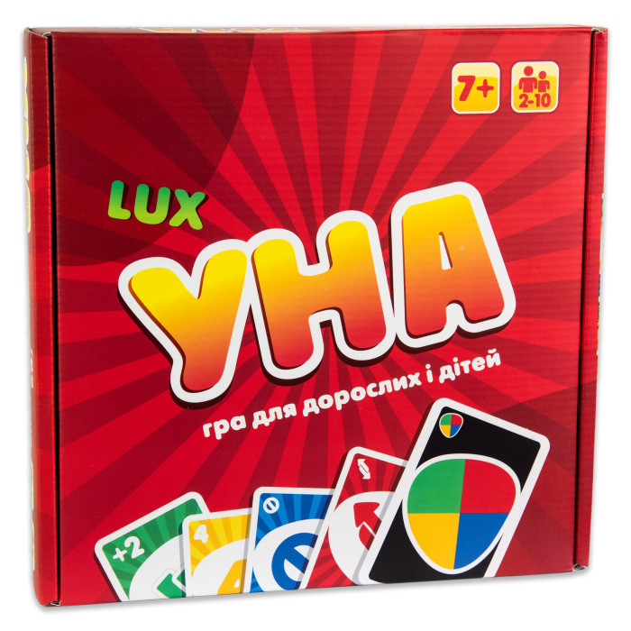 Настольная игра УНА Lux на украинском языке, в кор. 25*25*5см, ТМ Стратег, Украина