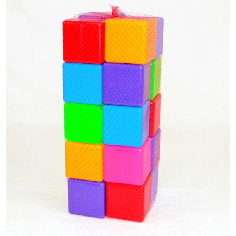 Кубик цветной, 20 дет., в сетке 40*16*16см, ТМ BAMSIC, Украина (4шт)