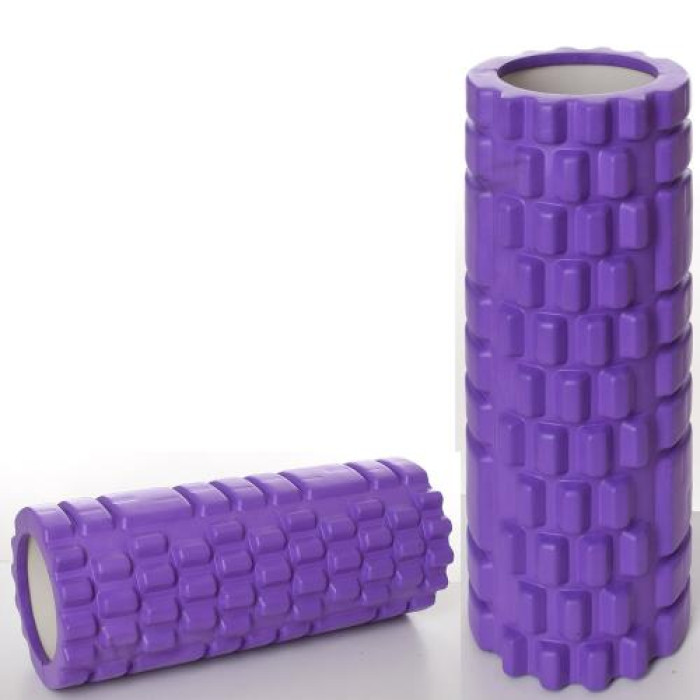Массажер - рулон для йоги EVA, размер 33*14см, фиолетовый, пак. 14*33*14см (10шт)