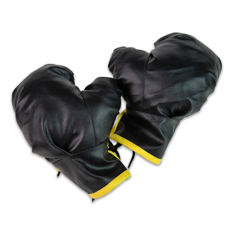 Боксерские перчатки Strateg желто-черные, 23*18см, ТМ Стратег, Украина