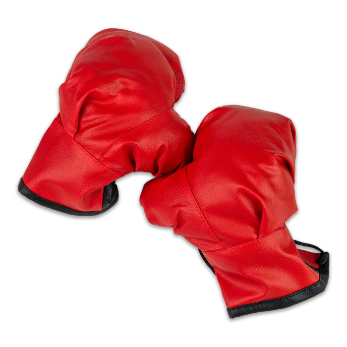 Боксерские перчатки красно-черные, 23*18см, М Стратег, Украина