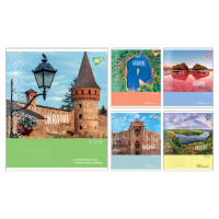 А5/18 лін. Yes Ukraine travel, зошит учнівський шкільний, ціна за 25 шт. //