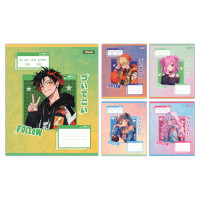 А5/18 лін. 1B Follow Anime, зошит учнівський шкільний, ціна за 25 шт. //