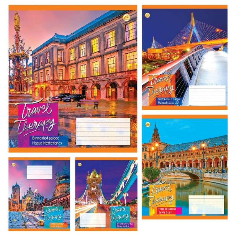 Зошит 18 арк.клітинка Тверда ТА51205 Travel, 20/400, 5к. ціна за 20 шт.