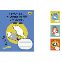А5/18 лін. 1В Love cats, зошит учнів. 25 шт. у уп. //