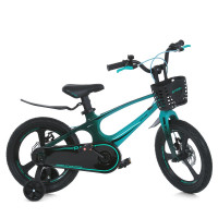 Велосипед дитячий PROF1 18д. MB 181020-11 (1шт) STELLAR,SKD75,магнез.рама,вилка,обод,перед/зад.диск.торм.,кошик,крила,доп.кол,град.бірюз. Велосипед дитячий PROF1 18д. MB 181020-11 (1шт) STELLAR,SKD75,магнез.рама,вилка,обод,перед/зад.диск.торм.,кошик,крила,доп.кол,град.бірюз.