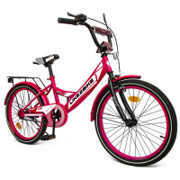 Велосипед дитячий 2-х коліс.20'' Like2bike Sky, рожевий, рама сталь, з дзвінком, руч.гальмо, збірка 75% /1/