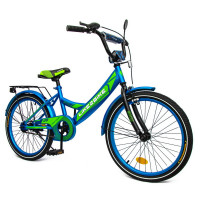 Велосипед дитячий 2-х коліс.20'' Like2bike Sky, синій, рама сталь, з дзвінком, руч.гальмо, збірка 75% /1/