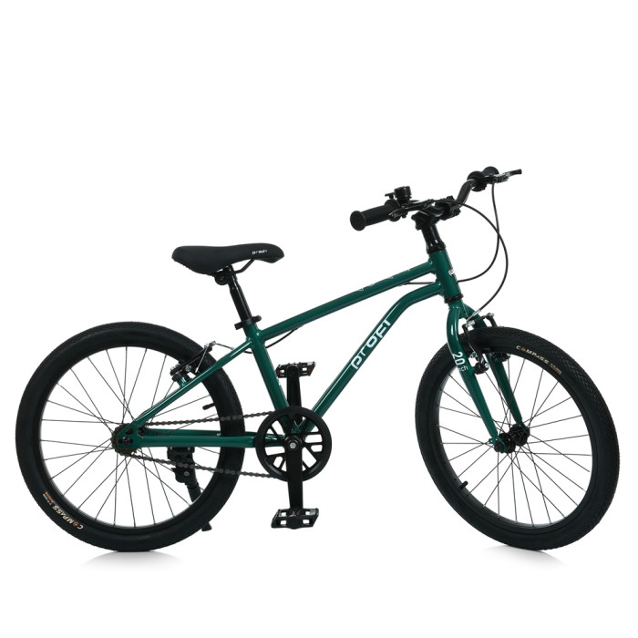 Велосипед дитячий 20д. PROF1 MB 20LIGHTY RAIN FOREST (1шт) LIGHTY,SKD85,алюм. рама,кермо, торм,обода,підніжка,темно-зелений