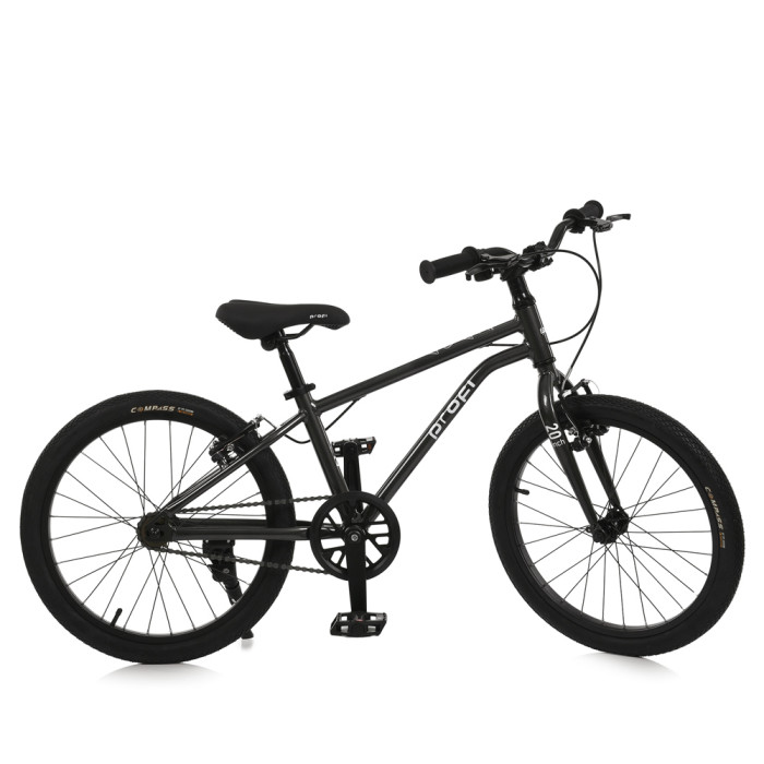Велосипед дитячий 20д. PROF1 MB 20LIGHTY DARK GREY FOREST (1шт) LIGHTY,SKD85,алюм. рама,кермо, торм,обода,підніжка,графітовий