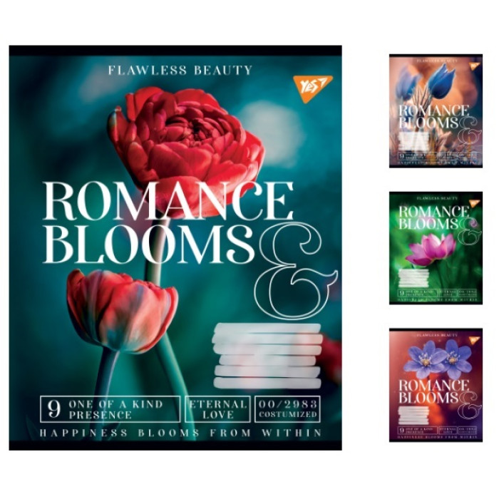 А5/24 лін. YES Romance blooms, зошит учнів. 20 шт в уп. //