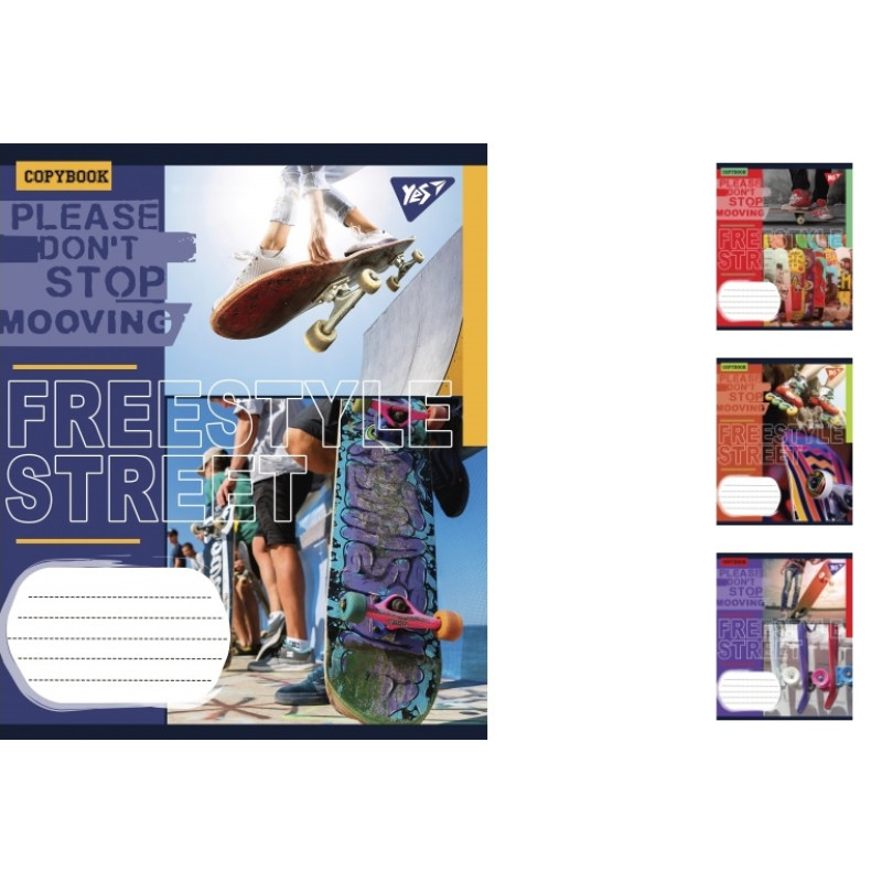 А5/24 лін. YES Freestyle street, зошит учнів. 20 шт. у уп. //