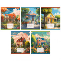 А5/24 лін. 1B House colorful, зошит учнів. 20 шт в уп. //