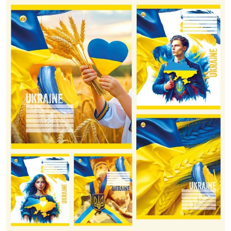 Зошит 36 арк.клітинка Тверда ТА51406 Україна, 5к., 20/240 ціна за 20 шт.
