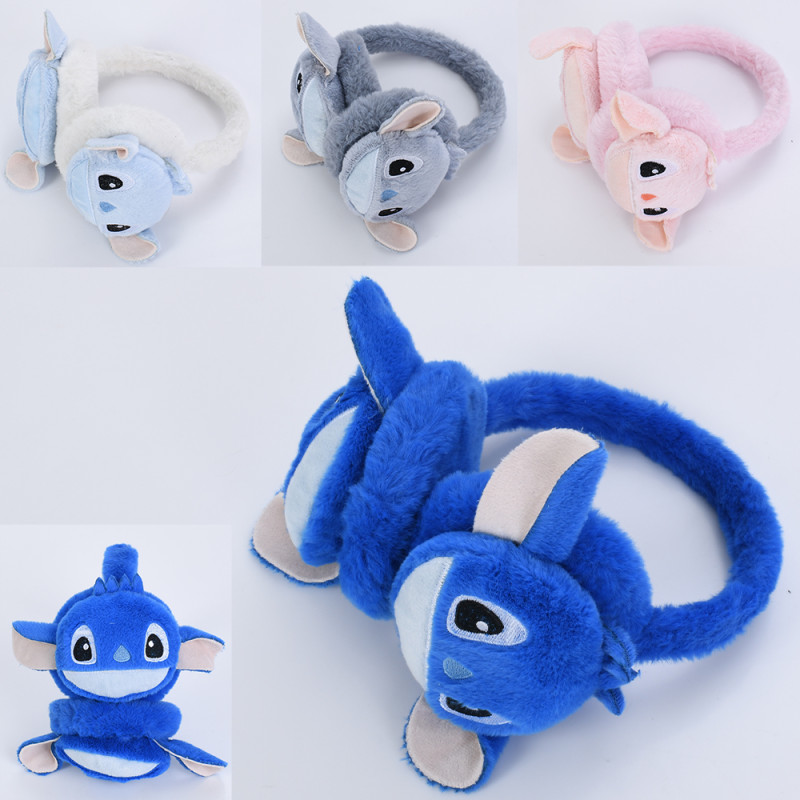 Аксесуар для волосся LS, навушники, 17-17-11см, плюш, мікс кольорів /100/