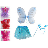 Крила спідниця, чарівна паличка, обруч, висота крил на резинках 40см, в п/е /200/