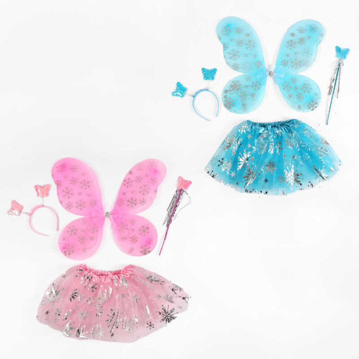 Крила 48х40см, 2 кольори, спідничка, обруч, чарівна паличка, в п/е /120/