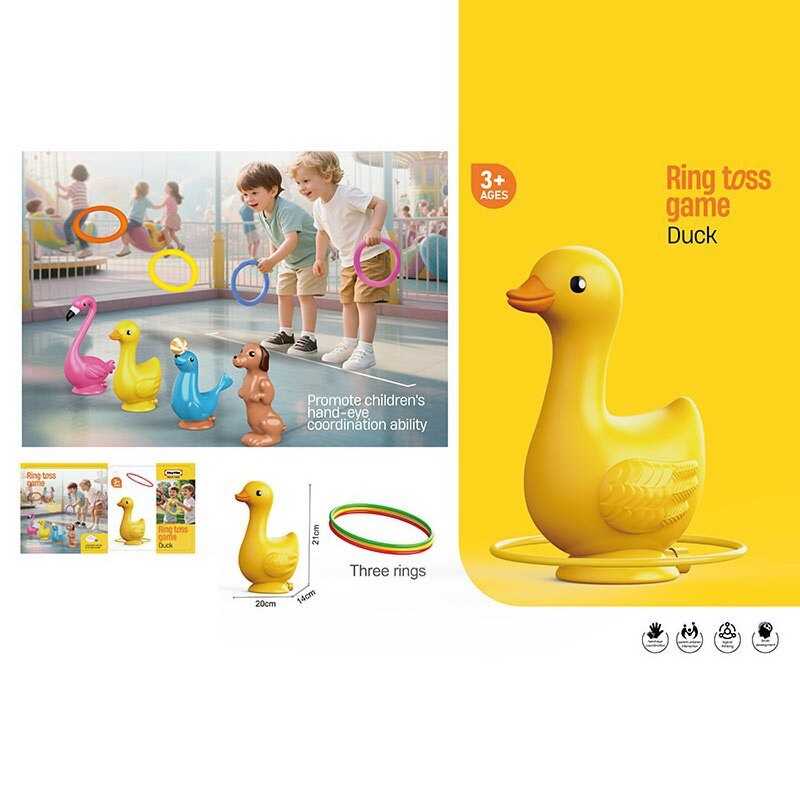 Кільцекид “Качка”, 22х14х34 см, 3 кільця, в сітці  /48/