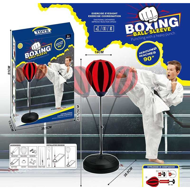 Боксерський набір груша, стійка, насос, регульована висота, в кор. /12/