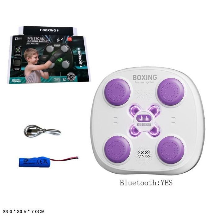 Електронний боксерський тренажер акум. світло, звук, BLUETOOTH, аксес. кор. 33*7*30,5см /12/