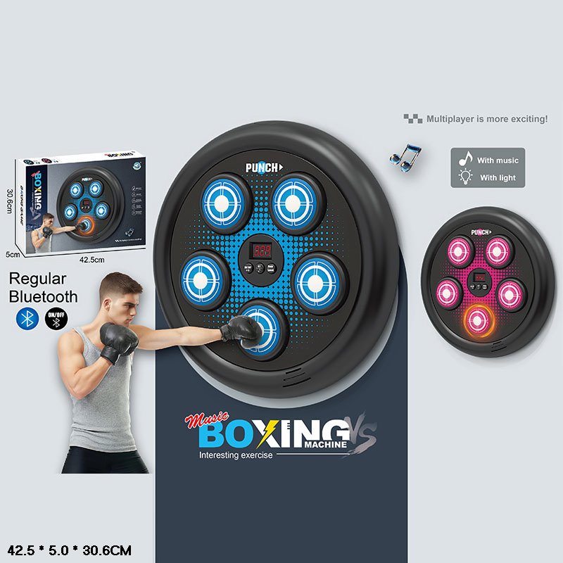Електронний боксерський тренажер акум. світло, звук, BLUETOOTH, аксес. кор. 30,6*5*42,5см /24/