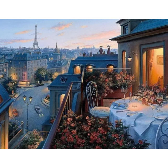 Алмазная мозаика по номерам 30*40 