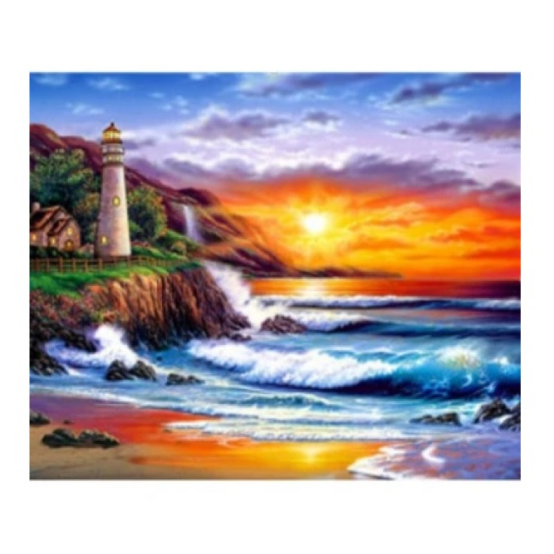 Алмазна мозаїка за номерами 30*40 