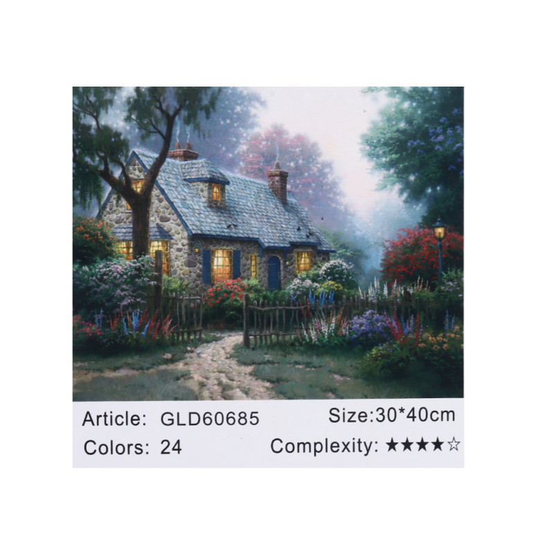 Алмазная мозаика по номерам 30*40 
