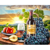 Алмазная мозаика по номерам 30*40 