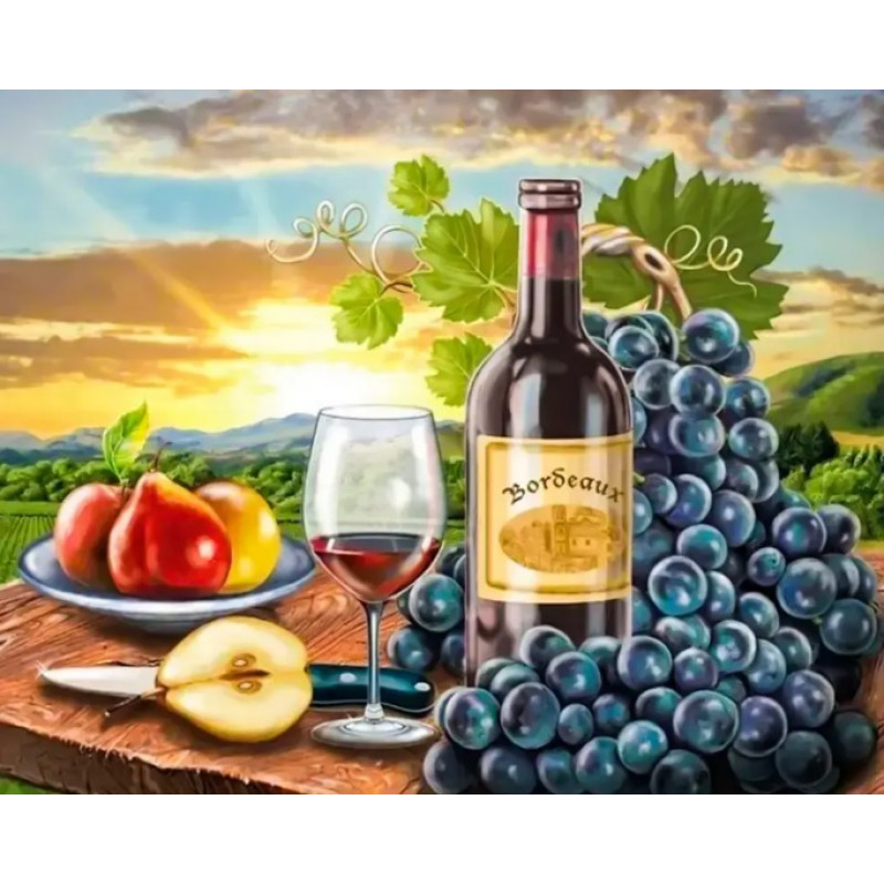 Алмазная мозаика по номерам 30*40 