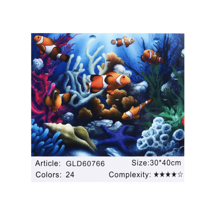 Алмазная мозаика по номерам 30*40 
