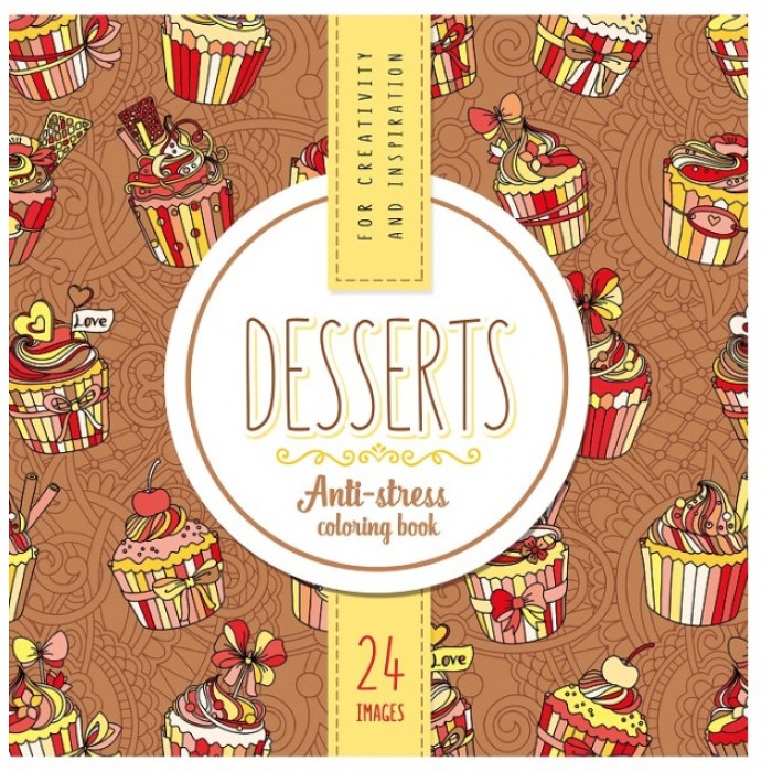 Розфарбовка доросла,100г,Скоба,200х200 мм,12 аркушів, Матова ламінація 19175