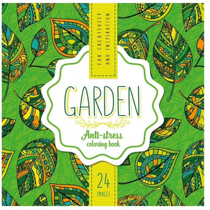 Розфарбовка доросла,100г,Скоба,200х200 мм,12 аркушів, Матова ламінація 19176