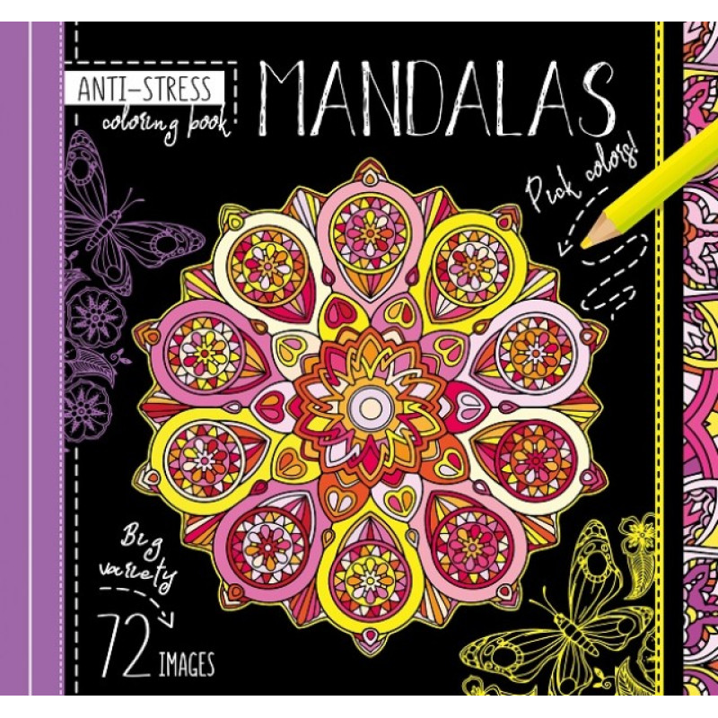 Розфарбовка доросла,100г,7БЦ,200х200 мм,36 аркушів,Глітер,Мат.ламінація,Виб.лак 19174